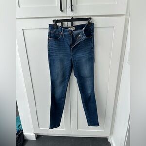 Madewell 10” high rise skinny jeans